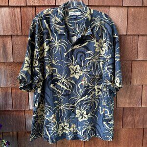 VTG Tommy Bahama Hawaiian Print Short Sleeve Button Camp Shirt in Men's X-Large